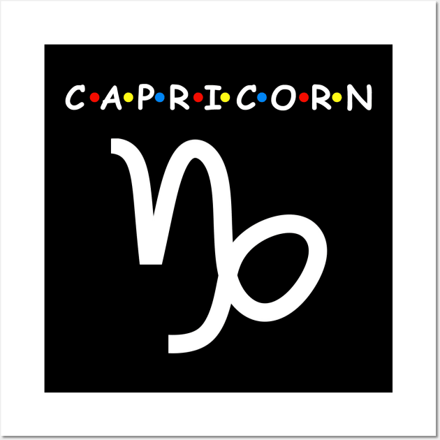 Capricorn Symbol Birthday Zodiac Capricorn Wall Art by SinBle